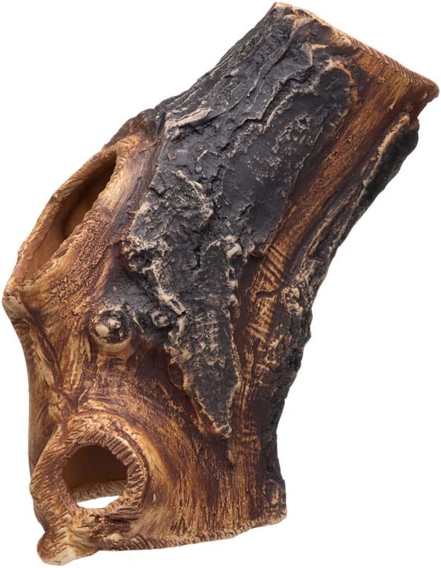 Plecoceramics Aquarium Cave - Ceramic Betta Fish Tank Decor - Natural Aquarium Decor - Large Reptile Hide - Fish cave Hideout - Snake Hide - Cave for Cichlids and plecos (Tree Lodge)