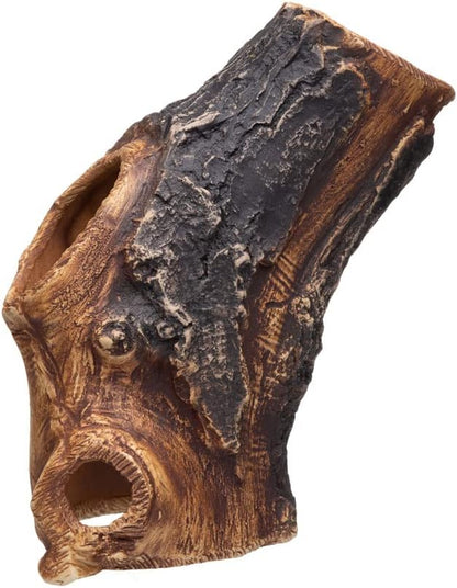 Plecoceramics Aquarium Cave - Ceramic Betta Fish Tank Decor - Natural Aquarium Decor - Large Reptile Hide - Fish cave Hideout - Snake Hide - Cave for Cichlids and plecos (Tree Lodge)