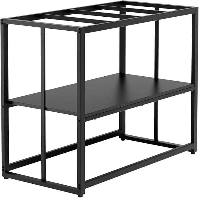 Urban Deco 40 Gallon Fish Tank Stand 660LBS Capacity For Aquarium Stand Metal Fish Tank Stand 38.2"x18.5"x29.5" Dual-Layer Design Terrarium Stand Ideal for Home and Office