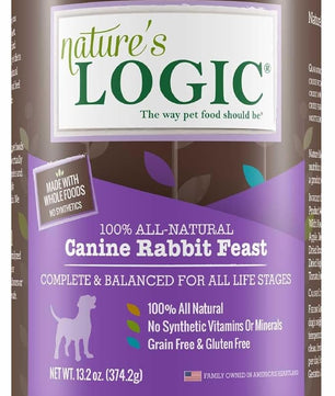 Natures Logic NL00180 Grain-Free Rabbit Feast Wet Dog Food, One Size