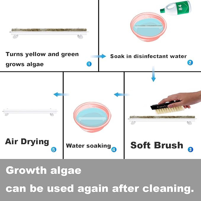 Carefree Fish Aquarium 6/12Inch Nano Materials Air Stone Strip Fish Tank Bubble Stone for Saltwater and Fresh Water (Not Harm The Health of The Fish)(No Include Air Pump)