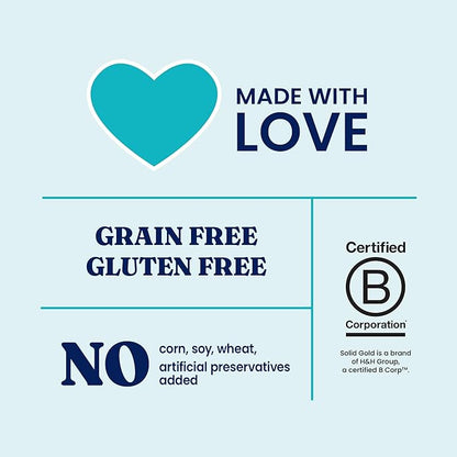 Solid Gold Lickable Cat Treats - Limited Ingredient SeaMeal Squeezable Healthy Cat Treats Variety - Chicken & Tuna Snack & Topper Squeeze Ups for Cats w/for Gut & Immune Support - 3oz/6ct