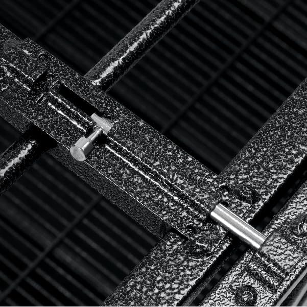 48/38 Inch Heavy Duty Funiture Dog Crate with Wheels, Indestructible and Escape Proof Wooden Kennel Indoor for High Anxiety Dogs with Sturdy Locks, Double Door and Tray, Extra Large XL XXL