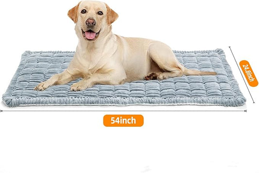 Dog Bed Mat for Car Back Seat Extenders, Washable Non-Slip Travel Cover for Back Seat - 24.8"x54", Grey