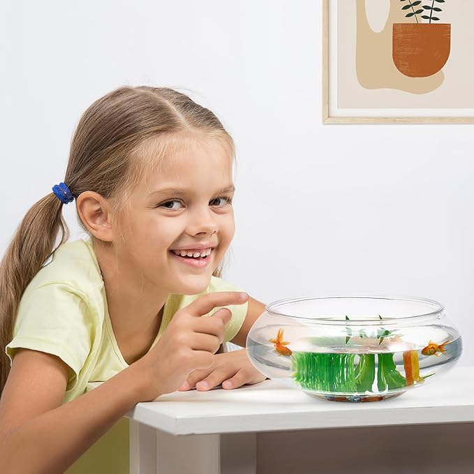 Fish Bowl Round Plastic Terrarium Bowl for Table Centerpiece Wedding Event Home Decoration Party Drinks