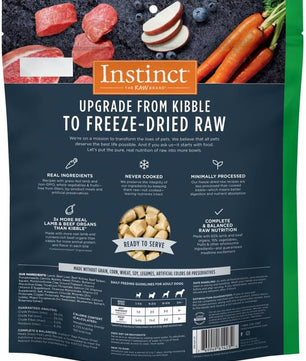 Instinct Freeze Dried Raw Meals, Natural Dry Dog Food, Grain Free - Grass Fed Lamb, 24 oz. Bag