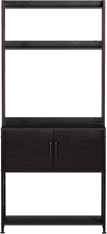 20-29 Gallon Fish Tank Stand, Aquarium Stand with 2 Shelves and Cabinet Accessories Storage, for 20 Gallon Long Aquarium, Metal Frame 32.28" L*16.53" W PG03YGB