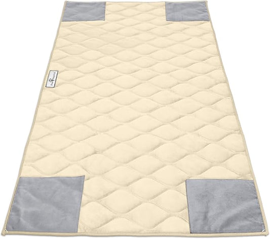 Paw Inspired PopCorner Guinea Pig Cage Liners | Washable Fleece Bedding or Pet Bed Mat for Small Animals | Super Absorbent Pee Pad with Reinforced Corners and Waterproof Bottom (C&C 2x4, Tan)