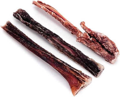 ValueBull Beef Jerky Gullet Sticks, Premium Dog Chews, 6 Inch, 200 Count Bulk Pack - Natural Collagen, Glucosamine & Chondroitin for Joint Health, Single-Ingredient Beef Esophagus
