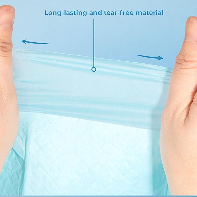 Best Pet Supplies XL Puppy Pads 40 Count - Super Absorbent Dog Training Pads, Quick-Dry, Odor Control, Disposable Pee Pads, Leak-Proof Wee Wee Pads for Indoor Dogs – Baby Blue XL, 40 Pack