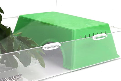 Snake Hide, Leopard Gecko Tank Accessories for Reptile Ball Python Crested Gecko Lizard Bearded Dragon - GreenHideL