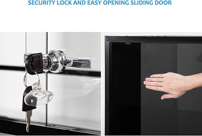 REPTI ZOO 68 Gallon Reptile Terrariums, 48" X 18" X 18" Reptiles Tanks Enclosure for Bearded Dragon Ball Python Snake, Black-Tinted ECO Glass Reptile Habitat with Sliding Door & Top Screen Ventilation