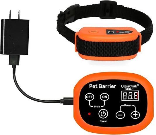 Indoor Pet Barrier for Home,Keeps Areas Off Limits,Dog Home Proofing, Waterproof/Rechargeable/Beep/Static Training Collar,Wireless Electric Fence,1 Dog Orange Kit