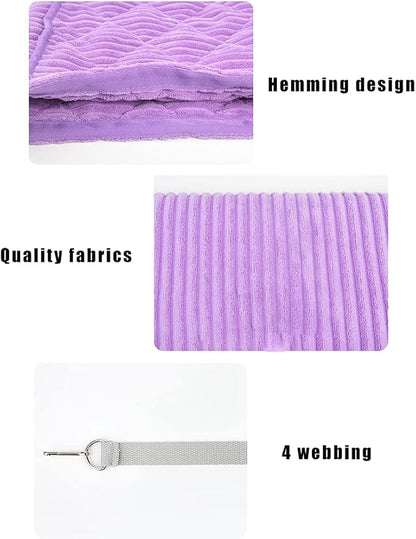 Large Ferret Hammock, Hanging Tunnel Bed for Cage Fit Rats Chinchilla - Purple