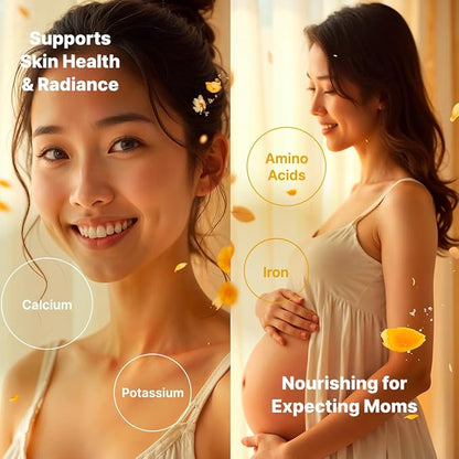 Golden Nest Premium Bird Nest Soup, Swallow Bird Nest 100% Natural - Made in USA, (燕窩) 6 bottles x 75ml (2.5 oz.) (1 box = 6 bottles x 75ml, Ginseng)