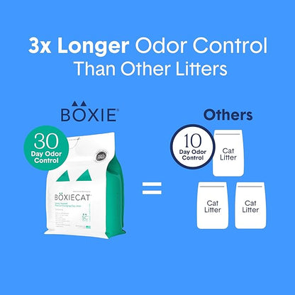 Boxiecat Gently Scented Premium Clumping Clay Cat Litter-16-Pounds