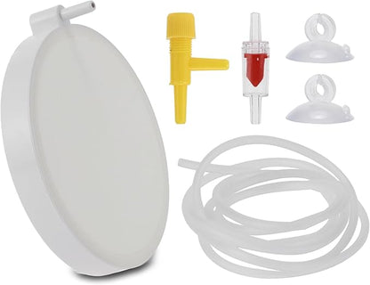 Fish Tank Bubblers Air Stone, Nano Air Disk Stone, Oxygen Diffuser for Air Pump, Air Stone Aquarium Kit, 3.94 Inch, 1 Set