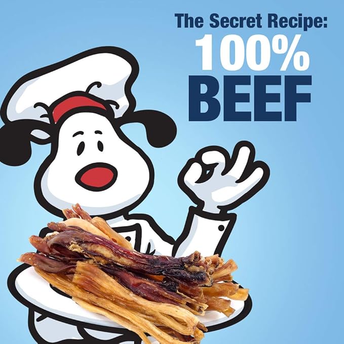 ValueBull Beef Tendons for Dogs, Varied Shapes, 5 Pounds Bulk Pack - Natural Collagen, Grass-Fed, Single Ingredient, All Natural Dog Chews