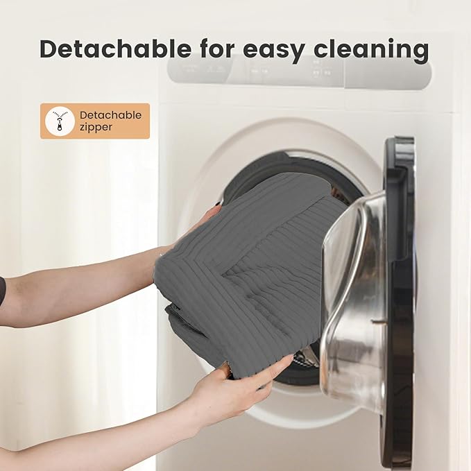 Gardner Pet Cat Window Perch, 2 in 1 Cat Hammock Window Sill Seat with Cushion, Adjustable Cat Bed for Window sill, Wood & Metal Frame for Large Cats(Grey)