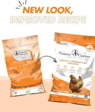 Canine Caviar - Special Needs: Chicken & Brown Rice Alkaline Dry Dog Food, Limited Ingredients, Gluten-Free, Based on Science & Research, Veterinary Alternative Diet (22 Pound Bag)