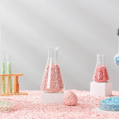 Tofu Cat Litter Natural Clumping Tofu Cat Litter, Fast Clumping and Easily Scoop-able 5.5lb/88oz 5 Scents - Peach, 3 Pack