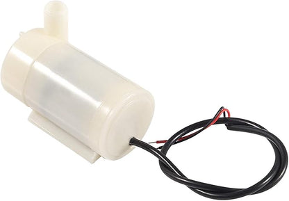 2Pcs DC 3-5V Micro Submersible Mini Water Pump for Aquariums Fish Tank Pond Fountain Hydroponics Garden (2Pcs White)