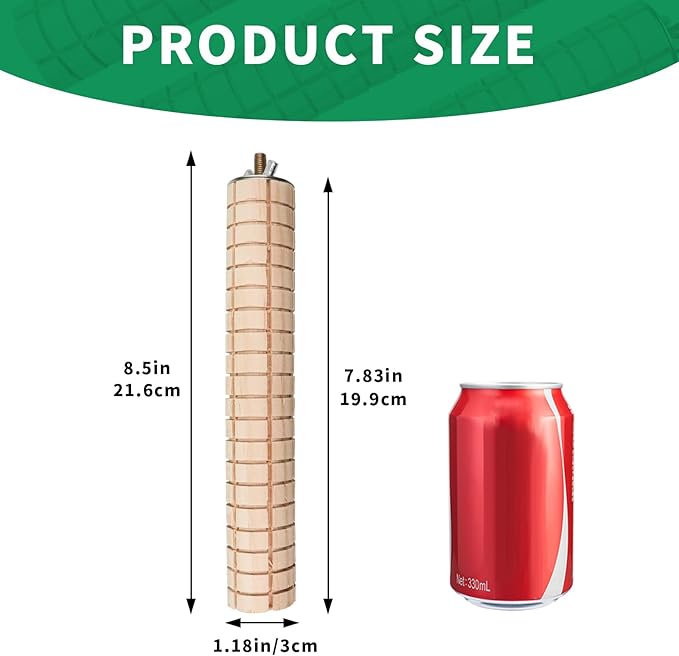 Guinea Pig Toys, 2 Pack Wooden Chew Toys for Small Animals, Rabbit Toys for Bunnies Boredom, Cage Accessories for Bunny, Guinea Pig, Hamster, Chinchilla, Rat and Other Small Animals