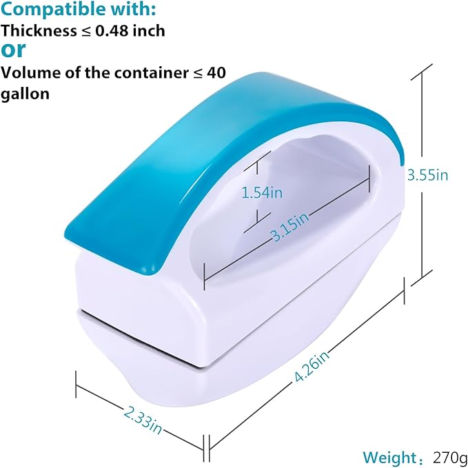 Magnetic Aquarium Fish Tank Glass Algae scrapers Glass Cleaner Scrubber Clean Brush [Floating,Scratch-Free,Non-Slip,magnetizing] L
