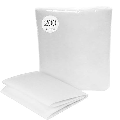 Pawfly 200 Micron Fine Aquarium Polishing Filter Pad, High Density Filter Media Pad for Ponds & Sumps, 36 x 24 Inch Cut-to-Fit Aquarium Filter Floss, Water Polishing Pad for Fish Tank Filters