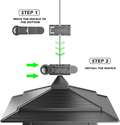 Birdream 2 Pack Bird Feeders for Outdoors Hanging - 7LB Total Capacity Classic Courtyard Design Fun Assembly Large Bird Feeder, Attracting Wild Birds Cardinals Goldfinches Sparrows