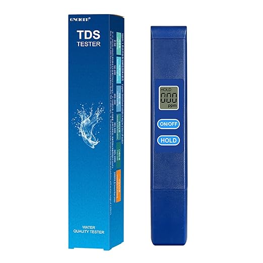 TDS Meter Digital Water Tester - 0-9990ppm High-Precision Water Quality Tester, 2s Fast Detection, LCD Display, Portable Design for Drinking Water & Outdoor Use