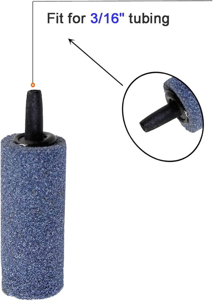 AQUANEAT Aquarium Air Stones 2 inch 12 Pack, Bubble Stone, Aerator Bubble Diffuser, Air Pump Accessories for Aquariums, Fish Tanks, and Hydroponics