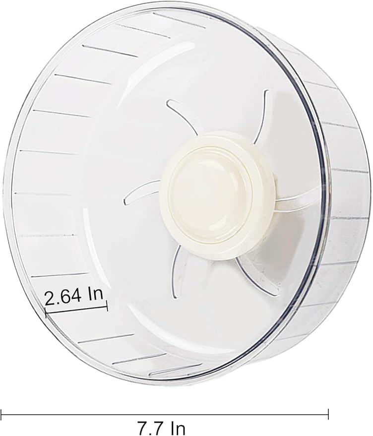 Super-Silent Hamster Exercise Wheel - Hamster Toys Cages Accessories 7.9 Inch Running Spinner Quite Runner for Small Animal Pet Gerbil Dwarf Syrian Hedgehog Rat Mouse Mice