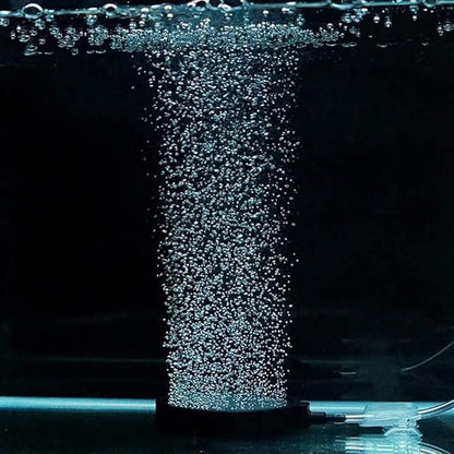 PINVNBY 4.2-Inch Air Stone Disc Bubble Diffuser with Suction Cups for Oxygenation in Fresh/Saltwater Tanks, Ponds, Hydroponic, Aquaponics, and as a Decorative Airstone for Aquariums