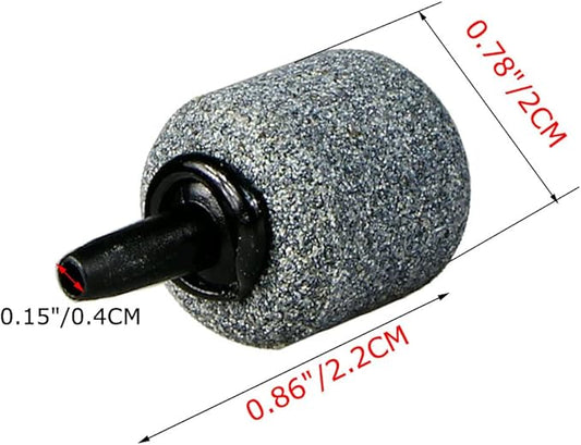 Air Stone Cylinder Bubble Diffuser Airstones for Aquarium 0.8/0.9inch Diffuser Release Tool for Nano Air Pumps Small Buckets and Fish Tanks