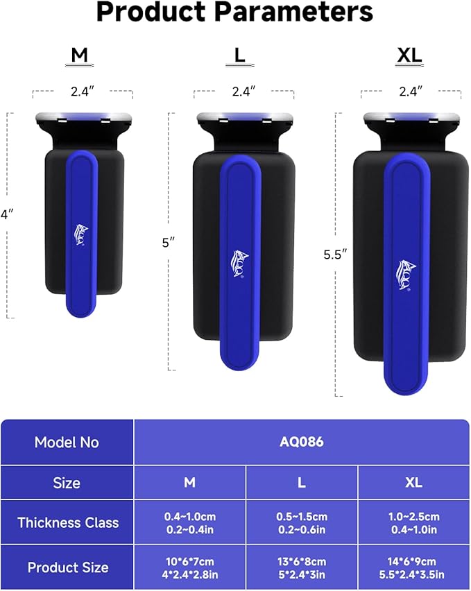 AQQA Magnetic Aquarium Fish Tank Glass Cleaner, Dual-Blades Algae Scraper Glass Cleaner Scrubber, Double Side Floating Aquarium Magnetic Brush for 0.2-0.6 Inch Thick Glass Aquariums Tank