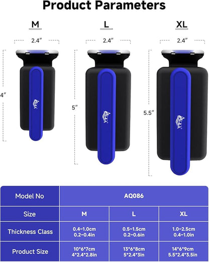 AQQA Magnetic Aquarium Fish Tank Glass Cleaner, Dual-Blades Algae Scraper Glass Cleaner Scrubber, Double Side Floating Aquarium Magnetic Brush for 0.2-0.6 Inch Thick Glass Aquariums Tank