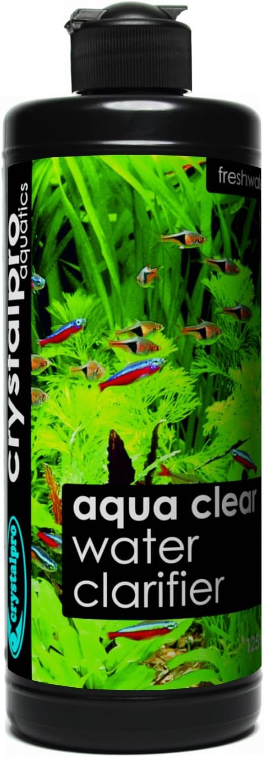 Water Clarifier 16.9 Oz - Aqua Clear Treats 2650 Gallons - Clear Cloudy Fish Tank Water - for Freshwater Aquariums and Fish Ponds -Fish Tank Cleaner- Use with Aquarium Filter