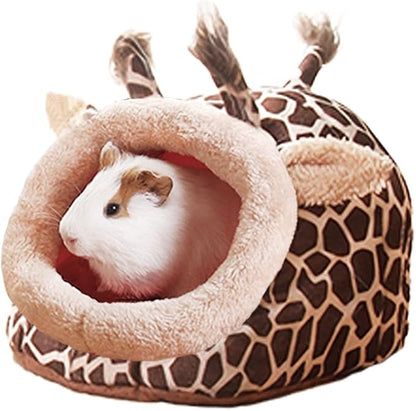 LEFTSTARER Guinea Pig Rat Bed and Hideout for Ferret Hedgehog Sleep and Hide, Hamster Small Pet Animals Supplies Toy Cage Accessories Nest
