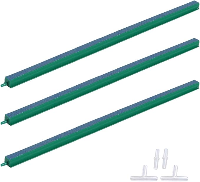 ALEGI Fish Tank Air Bubble 3-Piece Air Stone Bars for Aquarium,Air Stone Bar Hydroponics with Connectors,16 inch
