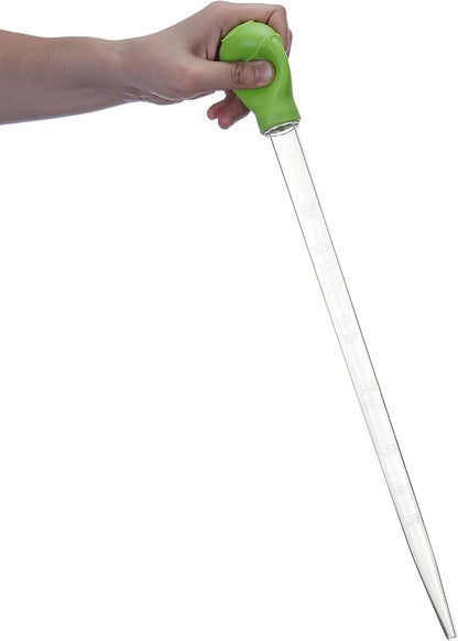 18.7in Long Turkey Baster for Aquarium, 50ml Long Pipette for Fish Tank Coral Food Feeder Syringe Aquarium Water Changer Siphon for Marine Fish Reef Aquatic Plant Spider, Green