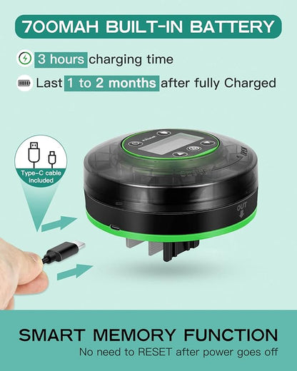 Automatic Fish Feeder for Aquarium - Moisture-Proof and Precision Feeding Betta Vacation Feeder, USB Rechargeable Auto Fish Food Dispenser with Timer,LCD Display