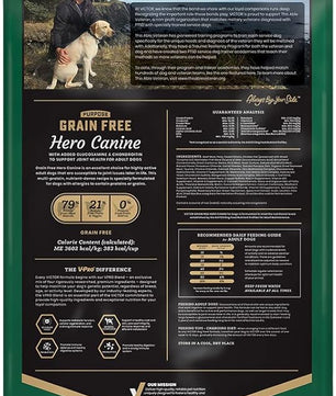 VICTOR Super Premium Dog Food – Purpose Hero Canine Kibble – Premium Gluten Free Dog Food for Active Adult Dogs – High Protein with Glucosamine and Chondroitin for Hip and Joint Health, 30lbs