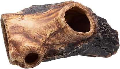 Plecoceramics Aquarium Cave - Ceramic Betta Fish Tank Decor - Natural Aquarium Decor - Large Reptile Hide - Fish cave Hideout - Snake Hide - Cave for Cichlids and plecos (Tree Lodge)