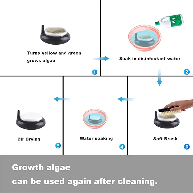 Carefree Fish Aquarium Nano Air Stone Disk Fish Tank Bubble Stone Disc 1.4/2/4/6/8 Inch