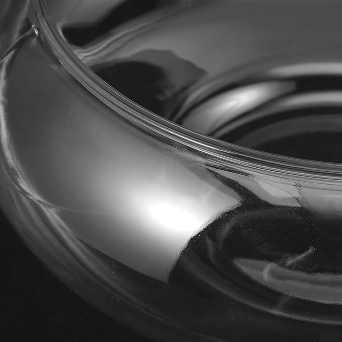 Clear Fish Bowl Vase Bubble Bowl Round Shallow Planter Plastic Container Fish Bowl Aquatic Plant Pot Daffodil Pot Hydroponic Planter Fish Tank Aquarium Bowl