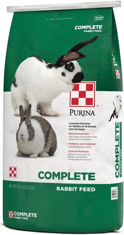 Purina | Rabbit Food Complete Pellets | 50 Pound (50 lb) Bag