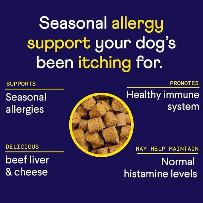 Finn Allergy & Itch for Dogs | Daily Support for Itchy Skin, Immune Health & Seasonal Allergies from Colostrum, Bee Propolis + Probiotics | 90 Soft Chews
