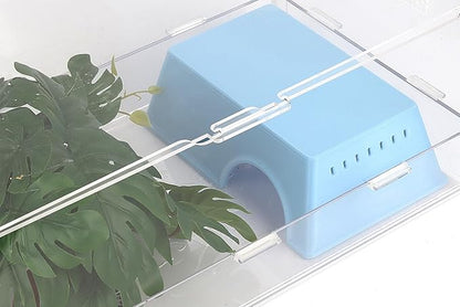 Snake Hide, Leopard Gecko Tank Accessories for Reptile Ball Python Crested Gecko Lizard Bearded Dragon - BlueHideL