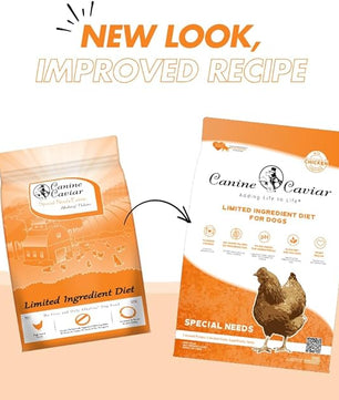 Canine Caviar - Special Needs: Chicken & Brown Rice Alkaline Dry Dog Food, Limited Ingredients, Gluten-Free, Based on Science & Research, Veterinary Alternative Diet (11 Pound Bag)